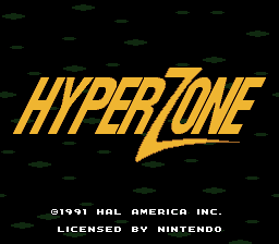 HyperZone (USA) Title Screen